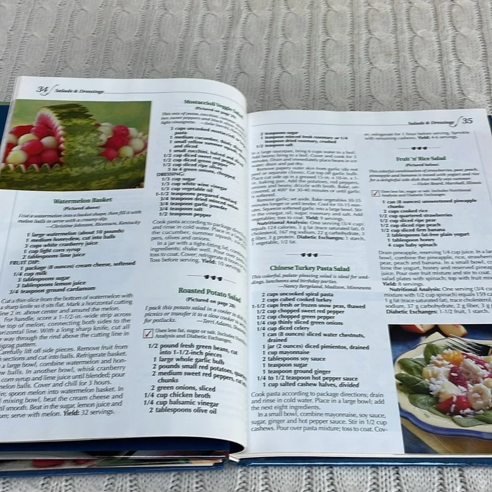 Taste of Home hardback cookbooks. ‘02 & ‘05. Annual recipes colored pics family